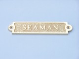 Handcrafted Model Ships MC-2215-Brass Solid Brass Seaman Sign 6