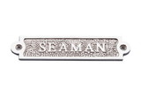 Handcrafted Model Ships MC-2215-CH Chrome Seaman Sign 6