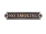 Handcrafted Model Ships MC-2219-AC Antique Copper No Smoking Sign 6