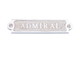 Handcrafted Model Ships MC-2239-CH Chrome Admiral Sign 6