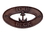 Handcrafted Model Ships MC-2256-AC Antique Copper Poop Deck Oval Sign with Anchor 8"