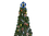 Handcrafted Model Ships N-LF-SolidBlue-15-XMASS Vibrant Blue Lifering with White Bands Christmas Tree Topper Decoration