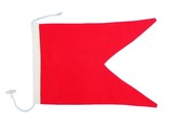 Handcrafted Model Ships Nautical-Flag-B Letter B Cloth Nautical Alphabet Flag Decoration 20