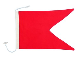 Handcrafted Model Ships Nautical-Flag-B Letter B Cloth Nautical Alphabet Flag - 20"