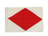 Handcrafted Model Ships Nautical-Flag-F Letter F Cloth Nautical Alphabet Flag - 20