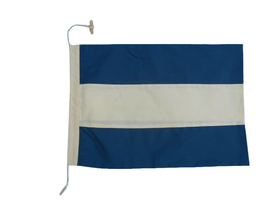 Handcrafted Model Ships Nautical-Flag-J Letter J Cloth Nautical Alphabet Flag - 20"
