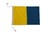Handcrafted Model Ships Nautical-Flag-K Letter K Cloth Nautical Alphabet Flag Decoration 20"