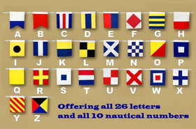 Handcrafted Model Ships Nautical-Flag-R Letter R Cloth Nautical Alphabet Flag Decoration 20"
