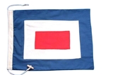 Handcrafted Model Ships Nautical-Flag-W Letter W Cloth Nautical Alphabet Flag - 20"
