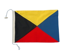 Handcrafted Model Ships Nautical-Flag-Z Letter Z Cloth Nautical Alphabet Flag Decoration 20"
