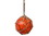 Handcrafted Model Ships Orange-Glass-4-Old-X Orange Japanese Glass Ball Fishing Float Decoration Christmas Ornament 4"