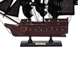Handcrafted Model Ships P12-BP-B-CPir Wooden Caribbean Pirate Black Sails Model Pirate Ship 12