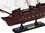 Handcrafted Model Ships P12-BP-W-CPir Wooden Caribbean Pirate White Sails Model Pirate Ship 12"
