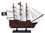 Handcrafted Model Ships P12-BP-W-CPir Wooden Caribbean Pirate White Sails Model Pirate Ship 12"