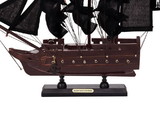 Handcrafted Model Ships P12-QA-B Wooden Blackbeards Queen Annes Revenge Black Sails Model Pirate Ship 12