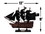 Handcrafted Model Ships P12-QA-B Wooden Blackbeards Queen Annes Revenge Black Sails Model Pirate Ship 12"