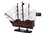 Handcrafted Model Ships P12-QA-W Wooden Blackbeards Queen Annes Revenge White Sails Model Pirate Ship 12"