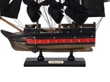 Handcrafted Model Ships PLIM12-BP-B-CPir Wooden Caribbean Pirate Black Sails Limited Model Pirate Ship 12
