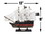 Handcrafted Model Ships PLIM12-QA-W Wooden Blackbeards Queen Annes Revenge White Sails Limited Model Pirate Ship 12"
