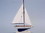 Handcrafted Model Ships PS-Blue-whitesails Wooden Blue Pacific Sailer Model Sailboat Decoration 17"
