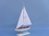 Handcrafted Model Ships PS-Light Blue17 Wooden Light Blue Pacific Sailer Model Sailboat Decoration 17"
