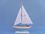 Handcrafted Model Ships PS-Light Blue17 Wooden Light Blue Pacific Sailer Model Sailboat Decoration 17"