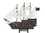 Handcrafted Model Ships QA-7-W Wooden Blackbeard's Queen Anne's Revenge White Sails Model Pirate Ship 7"