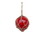 Handcrafted Model Ships Red-Glass-4-Old-X Red Japanese Glass Ball Fishing Float Decoration Christmas Ornament 4"