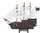 Handcrafted Model Ships Royal-Fortune-7-W Wooden Black Bart's Royal Fortune White Sails Model Pirate Ship 7"