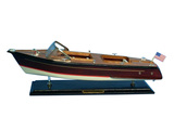 Handcrafted Model Ships Runabout 20 Wooden Chris Craft Runabout Model Speedboat 20