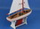 Handcrafted Model Ships Sailboat-Red-12 Wooden Decorative Sailboat 12" - Red Sailboat Model