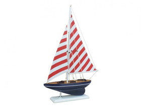Handcrafted Model Ships sailboat17-105 Wooden Nautical Delight Model Sailboat 17"