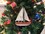 Handcrafted Model Ships Sailboat9-100-XMAS Wooden USA Sailboat Model Christmas Tree Ornament 9"