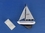 Handcrafted Model Ships Sailboat9-102 Wooden Blue Pacific Sailer Model Sailboat Decoration 9"