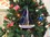 Handcrafted Model Ships Sailboat9-103-XMAS Wooden Blue Sailboat with Blue Sails Christmas Tree Ornament 9"