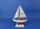 Handcrafted Model Ships Sailboat9-104 Wooden Red Pacific Sailer Model Sailboat Decoration 9"