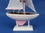 Handcrafted Model Ships Sailboat9-106 Wooden Pink Pacific Sailer Model Sailboat Decoration 9"