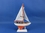 Handcrafted Model Ships Sailboat9-107-XMAS Orange Sailboat Christmas Tree Ornament 9&quot;