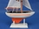 Handcrafted Model Ships Sailboat9-107 Wooden Orange Pacific Sailer Model Sailboat Decoration 9"