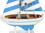 Handcrafted Model Ships Sailboat9-114 Wooden Anchors Aweigh Model Sailboat 9"