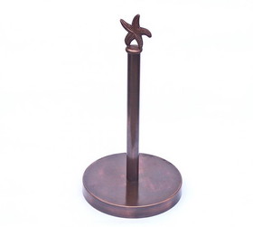 Handcrafted Model Ships SFPTH-6003-AC-T Antique Copper Starfish Extra Toilet Paper Stand 16"
