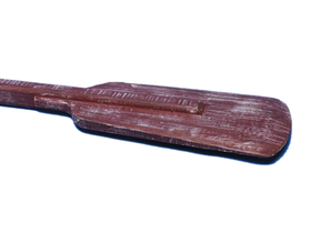 Handcrafted Model Ships Solid-Red-Oar-36-301 Wooden Rustic Hampshire Decorative Squared Boat Oar w/ Hooks 36"