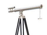 Handcrafted Model Ships ST-0124-BN Floor Standing Brushed Nickel Griffith Astro Telescope 65