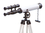 Handcrafted Model Ships ST-0126-Black-W Floor Standing Oil Rubbed Bronze with White Leather Griffith Astro Telescope 50"