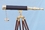 Handcrafted Model Ships ST-0129A Floor Standing Brass/Leather Harbor Master Telescope 50"