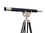 Handcrafted Model Ships ST-0148-BN-L Floor Standing Brushed Nickel With Leather Anchormaster Telescope 65"