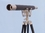 Handcrafted Model Ships ST-0148-BN-L Floor Standing Brushed Nickel With Leather Anchormaster Telescope 65"