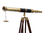 Handcrafted Model Ships ST-0152-BR Admirals Floor Standing Brass with Leather Telescope 60"