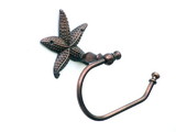 Handcrafted Model Ships STLPH-3001-AC Antique Copper Starfish Toilet Paper Holder 10