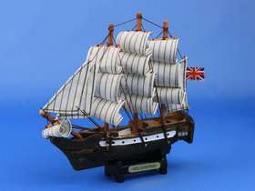 Handcrafted Model Ships Surprise-7 Wooden Master And Commander HMS Surprise Tall Model Ship 7"